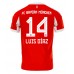 Bayern Munich Luis Diaz #14 Hjemmedrakt 2025-26 Kortermet